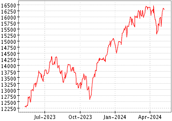 Gráfico de NASDAQ COMPOSITE (USA) en el periodo de 1 año: muestra los últimos 365 días